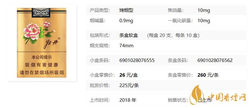 金牡丹香煙什么價格??金牡丹香煙價格查詢
